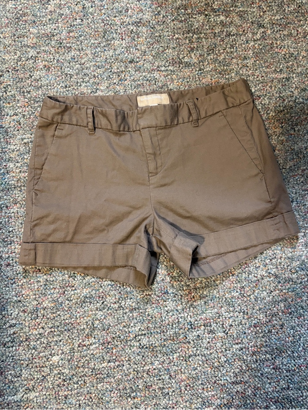 Women’s Brown Casual Banana Republic Cuffed Shorts
